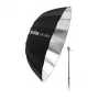 Godox UB-165S 165cm strieborný hlboký parabolický dáždnik