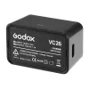 Godox VC26 USB-C nabíjačka pre batérie bleskov V1 a V860III – vstup 5V/2A, výstup 8,4V/1A, LED indikátor, vrátane kábla USB-A na USB-C
