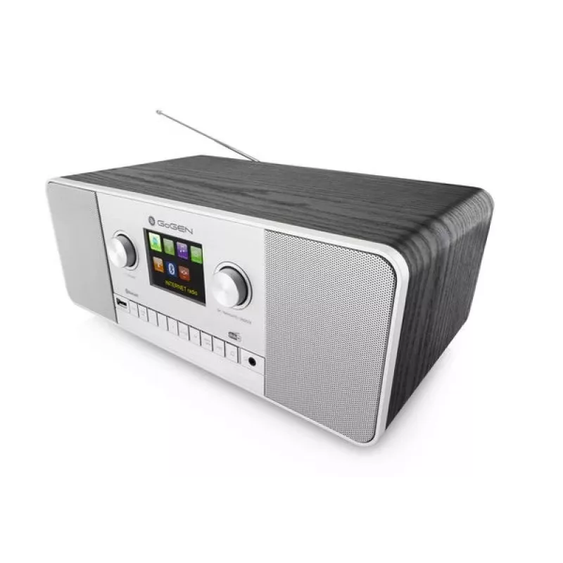GoGen IR 257 BTDAB internetové digitálne rádio strieborné