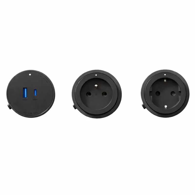 GONEO Power Track adaptér USB + USB-C čierny