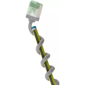 Goobay CAT 8.1 ultra-flexibilný slim U/FTP patch kábel, sivá, 0,25 m 74344