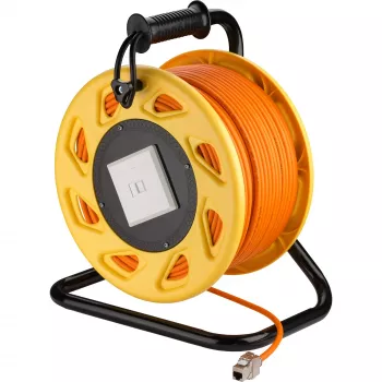 Goobay Prenosný RJ45 Cat 7A S/FTP káblový navijak 90m