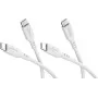 Goobay sada 2x USB-C silikónový kábel, 1,5 m, biela (81244)