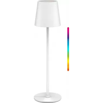Goobay bezdrôtová LED stolná lampa, veľkosť M, 38 cm, RGBW, biela (76568)