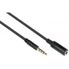 Good Connections 3,5 mm 4-pólový TRRS audio predlžovací kábel, konektor samec na konektor samica, 1,5 m, čierny AS-35V4B15