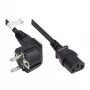 Good Connections uhlový Schuko na IEC C13 napájací kábel 0,75 m čierny