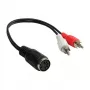Good Connections audio adaptér 5-pin DIN konektor samica na 2x RCA konektor samec - 0,2 m