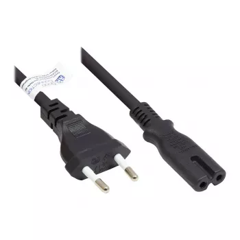 Good Connections euro napájací kábel na C7/Figure-8, čierny, 1,5 m