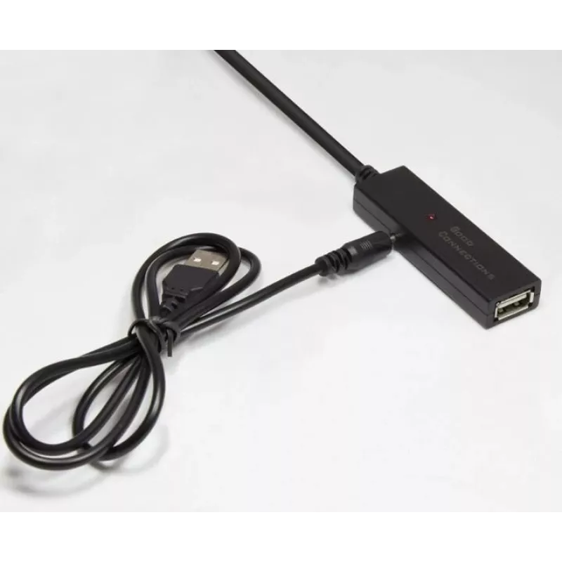 Good Connections GC-M0134 USB 2.0 predlžovací kábel 20 m čierny so zosilňovačom signálu