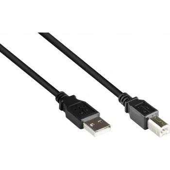 Good Connections USB 2.0 A na B kábel, 0,25 m, čierny