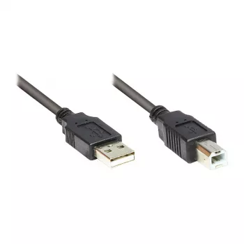Good Connections USB 2.0 A na B kábel, 0,25 m, čierny