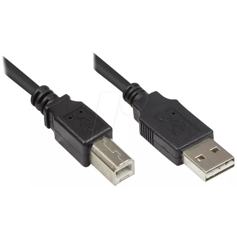 Good Connections USB 2.0 kábel A-B 2m čierny