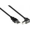 Good Connections USB 2.0 kábel A na zahnutý B 1m čierny