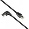 Good Connections USB 2.0 kábel Type-A zahnutý na Type-B - čierny - 0,5 m