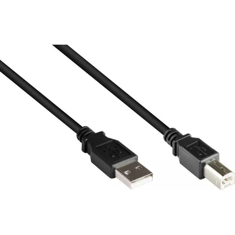 Good Connections USB 2.0 kábel Type-A na Type-B - čierny - 0,5 m