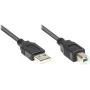Good Connections USB 2.0 kábel Type-A na Type-B - čierny - 0,5 m