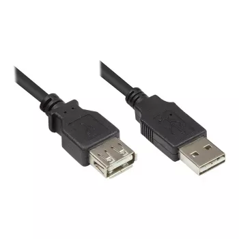 Good Connections USB 2.0 predlžovací kábel EASY A konektor samec na A konektor samica, čierny, 0,5 m