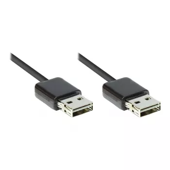 Good Connections USB 2.0 High-Speed EASY kábel A konektor samec na A konektor samec, 2m, čierny