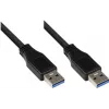 Good Connections USB 3.0 kábel, Type-A konektor samec na Type-A konektor samec, čierny, 0,5 m 2712-S005