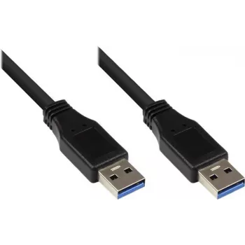 Good Connections USB 3.0 kábel, Type-A konektor samec na Type-A konektor samec, čierny, 0,5 m 2712-S005