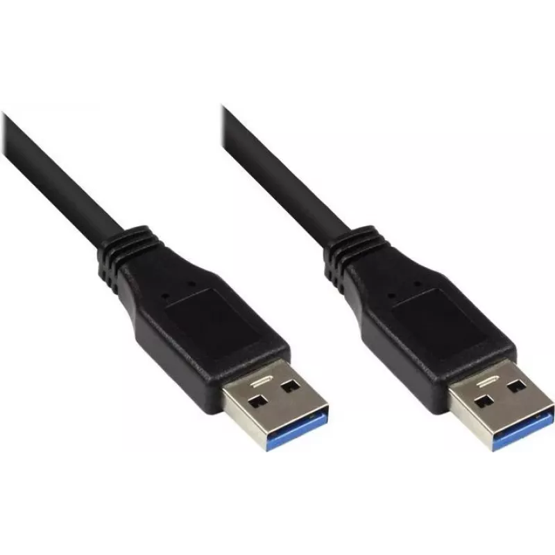 Good Connections USB 3.0 kábel, Type-A konektor samec na Type-A konektor samec, čierny, 0,5 m 2712-S005