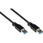 Good Connections USB 3.0 kábel, Type-A konektor samec na Type-A konektor samec, čierny, 0,5 m 2712-S005