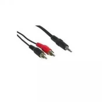 GoodConnections 3,5mm stereo jack na 2x RCA konektor samec audio kábel 2,5m čierna AS-352C