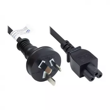 GoodConnections AC napájací kábel - austrálsky konektor na IEC C5 ďatelinový, 1,8 m, čierny