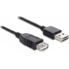 GoodConnections Alcasa 2511-EU01 USB 2.0 predlžovací kábel, USB-A konektor samec na USB-A konektor samica, 1,8 m, čierny