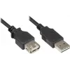 GoodConnections Alcasa 2511-EU01 USB 2.0 predlžovací kábel, USB-A konektor samec na USB-A konektor samica, 1,8 m, čierny