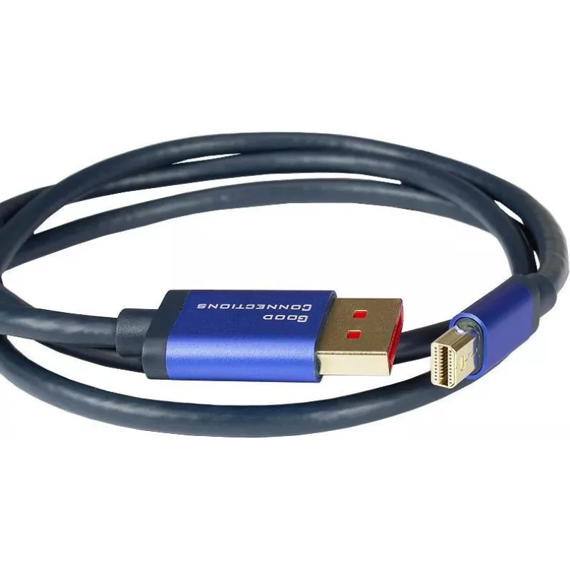 GoodConnections Alcasa 4824-SF010B Mini DisplayPort na DisplayPort kábel 1m modrý 4K@60Hz