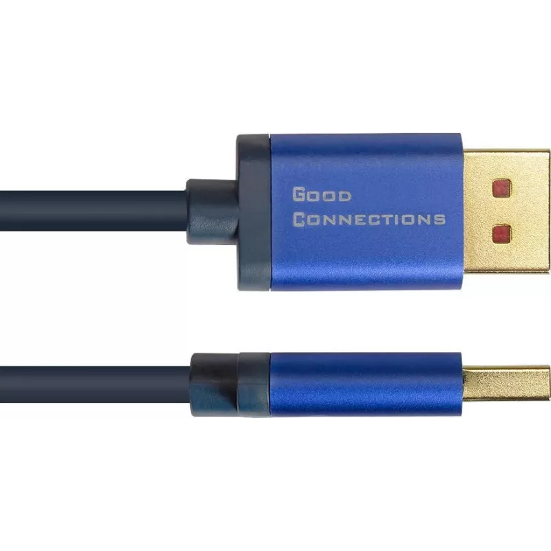 GoodConnections Alcasa 4824-SF010B Mini DisplayPort na DisplayPort kábel 1m modrý 4K@60Hz