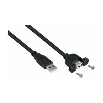GoodConnections Alcasa UK20P-AEA-020S USB 2.0 predlžovací kábel, USB-A konektor samec na USB-A konektor samica, 2 m, čierny
