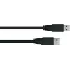 GoodConnections Alcasa UK30P-AA-030S USB 3.2 Gen 1 kábel – USB-A na USB-A, 3 m, čierny