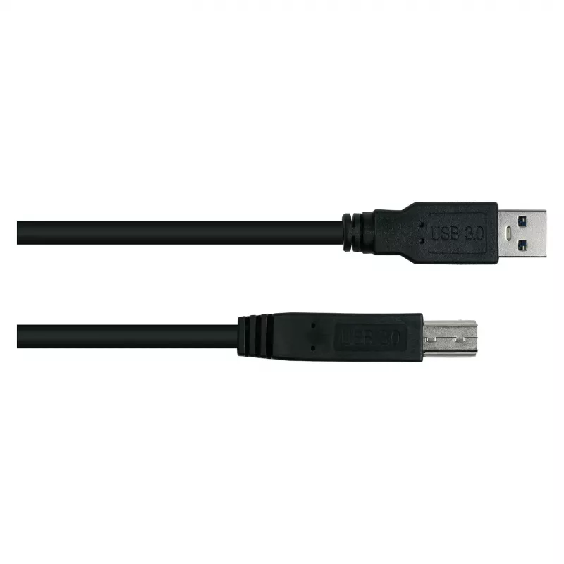 GoodConnections Alcasa UK30P-AB-005S USB 3.2 Gen 1 kábel, USB-A na USB-B, 0,5 m, čierny