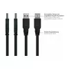 GoodConnections Alcasa USB 2.0 predlžovací kábel, USB-A konektor samec na USB-A konektor samica, 0,3 m, čierny