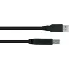GoodConnections Alcasa USB 3.2 Gen 1 kábel A na B 1,8 m čierny