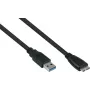 GoodConnections Alcasa USB 3.2 Gen 1 kábel, USB-A na Micro-B, 3 m, čierny UK30P-AMB-030S