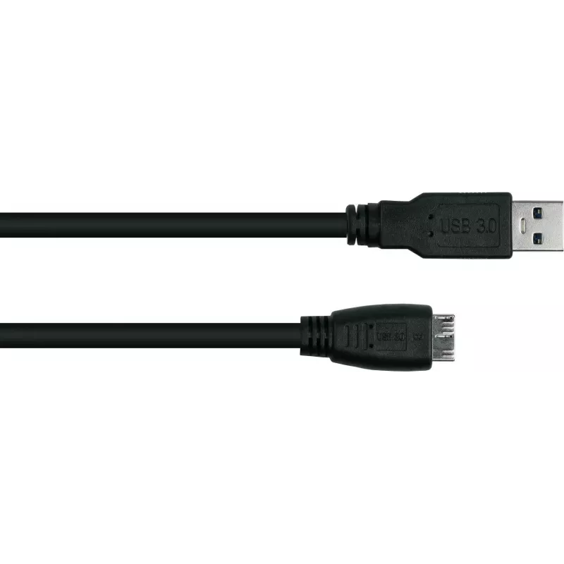 GoodConnections Alcasa USB 3.2 Gen 1 kábel, USB-A na Micro-USB B, 1 m, čierny
