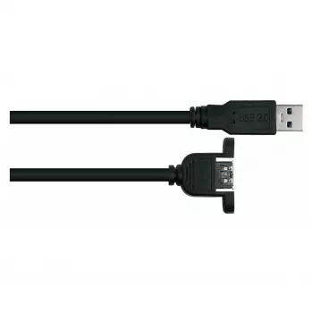 GoodConnections Alcasa USB 3.2 Gen 1 predlžovací kábel (USB-A konektor samec na USB-A konektor samec) 1m, čierna