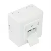 GoodConnections Cat.6 sieťová zásuvka, 2xRJ45, tienená, na omietku, vertikálny vstup kábla, signálna biela RAL9003 (GC-N0026)
