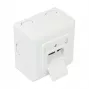 GoodConnections Cat.6 sieťová zásuvka, 2xRJ45, tienená, na omietku, vertikálny vstup kábla, signálna biela RAL9003 (GC-N0026)