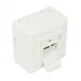 GoodConnections Cat.6 sieťová nástenná zásuvka, 2xRJ45, tienená, na omietku, perlová biela RAL1013, GC-N0027