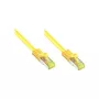 GoodConnections Cat.7 RJ45 patch kábel - 25m, žltý, S/FTP PiMF, bezhalogénový, 600MHz (8070R-250Y)
