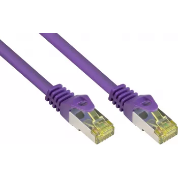 GoodConnections Cat.7 S/FTP patch kábel s RNS® Latch Protection, 40 m, fialová 8070R-400V