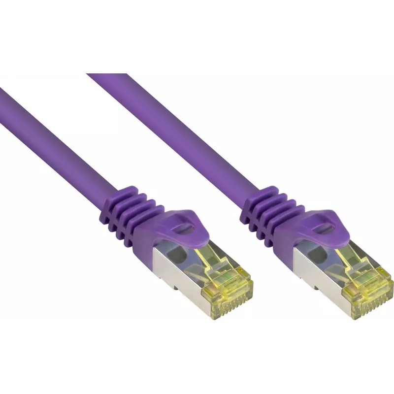 GoodConnections Cat.7 S/FTP patch kábel s RNS® Latch Protection, 40 m, fialový 8070R-400V