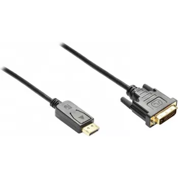 GoodConnections DisplayPort na DVI-D 24+1 prepojovací kábel - 24K pozlátené kontakty - OFC - čierna - 5 m