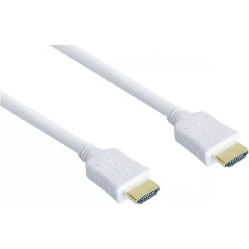 GoodConnections vysokorýchlostný HDMI kábel s Ethernetom - pozlátené konektory - biely - 1,5m