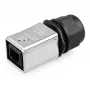 GoodConnections Industrial Connector S6 - neosadený konektor samec, RJ45 výrez, kov, Good Connections®
