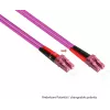 GoodConnections LC/LC Duplex OM4 Multimode vláknový patch kábel, 2 m, aqua, LSZH LW-802LC4